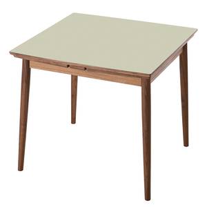 Table extensible Arvid Partiellement en noyer massif - Noyer - Sable - Largeur : 82 cm - Marron