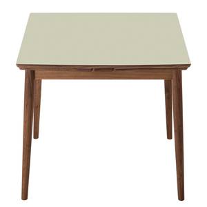 Table extensible Arvid Partiellement en noyer massif - Noyer - Sable - Largeur : 82 cm - Marron