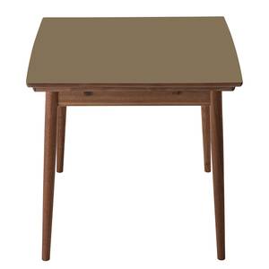 Table extensible Arvid Partiellement en noyer massif - Noyer - Marron - Largeur : 82 cm - Marron