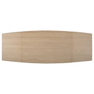 Eettafel Arvid deels massief eikenhout - eikenhout - Lichte eikenhouten - Breedte: 142 cm - Lichte eikenhouten