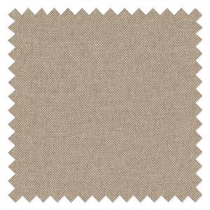 Fauteuil Tioga geweven stof - Beige - Lichte eikenhouten - Zonder hocker