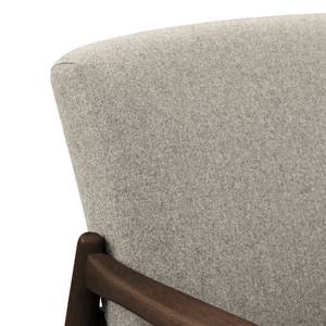 Fauteuil Froid Tissu - Tissu Claris: Gris - Marron foncé