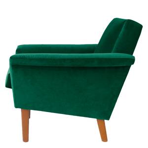 Fauteuil Larslan Velours - Vert foncé