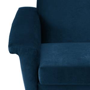 Fauteuil Larslan Velours - Bleu foncé