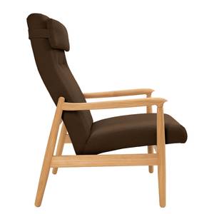 Sessel Tioga Braun - Eiche Hell - Mit Hocker