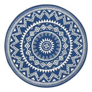 Kurzflorteppich Valencia Polypropylene - Brilliantblau - Durchmesser: 140 cm