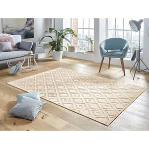 Kurzflorteppich Iris Webstoff - Creme - 160 x 230 cm