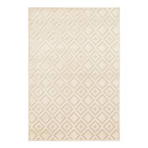 Kurzflorteppich Iris Webstoff - Creme - 120 x 170 cm