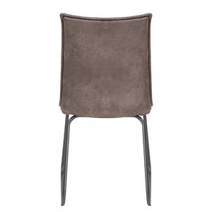 Chaises Kinsley II (lot de 2) Tissu / Acier  -  Beige vintage / Gris