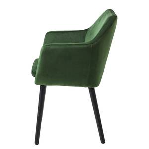 Chaises à accoudoirs Nicholas V Velours Kemi: Vert foncé - 1 chaise