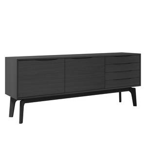 Sideboard Nysted I Eiche Schwarz