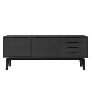 Sideboard Nysted I Eiche Schwarz