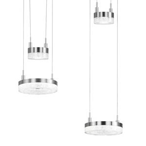 LED-hanglamp Mason III acrylglas / ijzer - 4 lichtbronnen