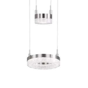 LED-Pendelleuchte Mason I Acrylglas / Aluminium - 2-flammig