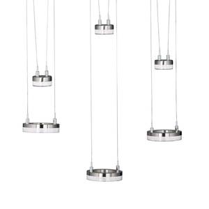 LED-hanglamp Mason IV acrylglas / aluminium - 6 lichtbronnen