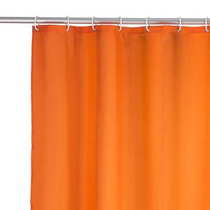 Rideau de douche Uni Fibres synthétiques - Orange