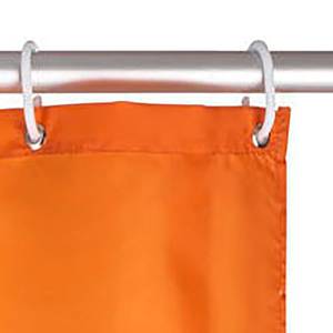 Duschvorhang Uni Kunstfaser - Orange