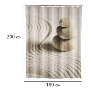 Rideau de douche Sand & Stone Fibres synthétiques - Sable