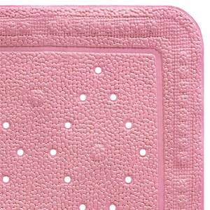 Tapis de douche antidérapant Baveno Matière plastique - Rose foncé