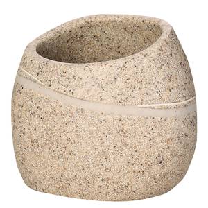 Tandenpoetsbeker Stone keramiek - Beige