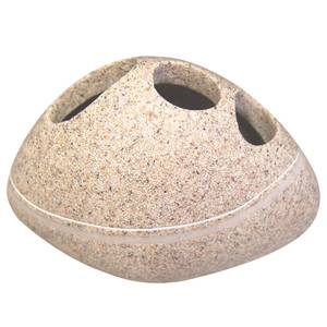 Tandenborstelbeker Stone keramiek - Beige