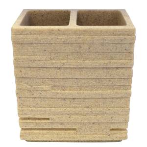 Zahnbürstenbecher Brick Keramik - Beige
