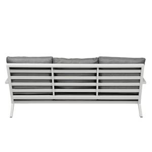 Gartensofa Belia II (3-Sitzer) Silber - Metall - 210 x 81 x 91 cm