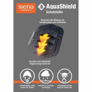 Schutzhülle Aqua Shield IV Webstoff - Grau - Breite: 200 cm