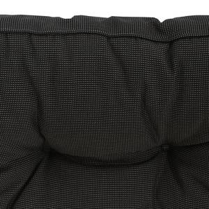 Loungekissen Rib Schwarz - 60 x 43 x 12 cm