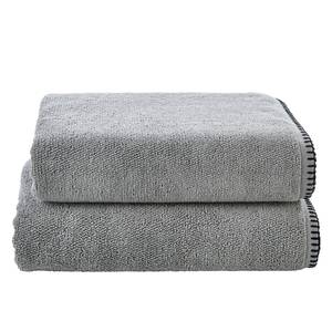 Serviettes bain Deluxe Prime (lot de 2) Coton - Gris