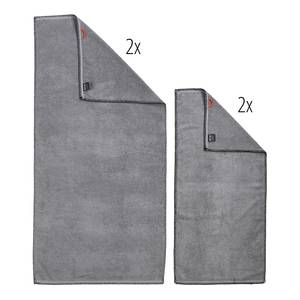 Serviettes Deluxe Prime (lot de 4) Coton - Gris