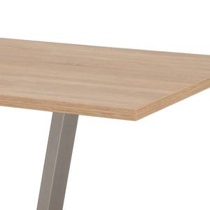 Table Cutler Acier - imitation chêne Sonoma / Argenté