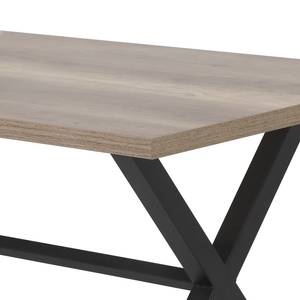 Eettafel Conway wild eikenhouten look/antracietkleurig - wild eikenhouten look