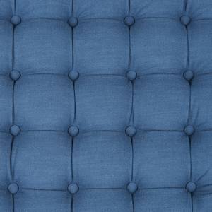 Pouf Adalyn III Webstoff - Jeansblau