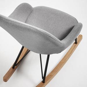 Rocking chair enfant Bonneux Tissu - Gris clair - Gris lumineux