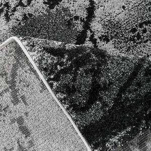 Teppich Cunco Webstoff - Grau / Schwarz - 160 x 230 cm