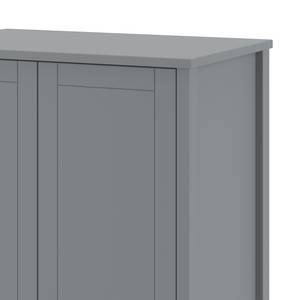 Drehtürenschrank Stockholm Grau - Breite: 130 cm