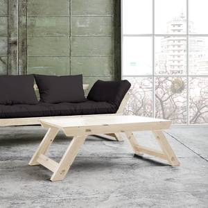 Schlafsofa Bebop Baumwolle - Schwarz - Beige