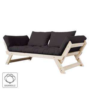 Slaapbank Bebop katoen - Zwart - Beige