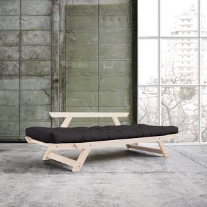 Schlafsofa Bebop Baumwolle - Schwarz - Beige