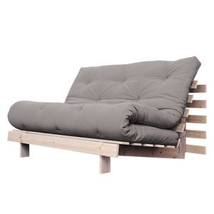 Schlafsofa Roots 140 I Baumwolle - Grau - Beige