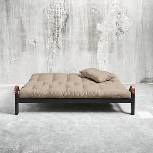 Schlafsofa Poetry Webstoff - Creme - Schwarz