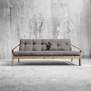 Schlafsofa Poetry Webstoff - Dunkelgrau - Beige