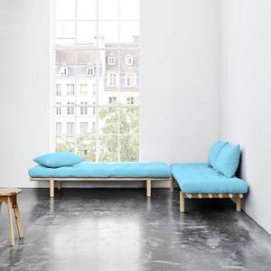 Schlafsofa Pace Webstoff - Aqua - Beige