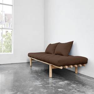 Schlafsofa Pace Webstoff - Braun - Beige