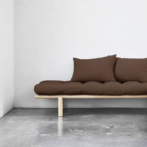 Schlafsofa Pace Webstoff - Braun - Beige