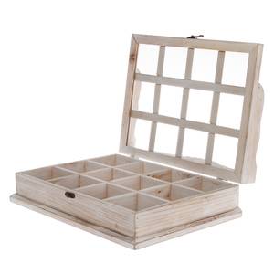 Houten box Maglix sparrenhout - wit