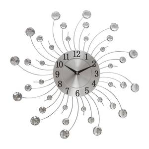 Wanduhr Diamant Messing - Silber