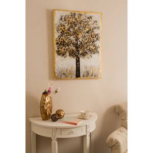 Tableau déco arbre I Toile - Doré