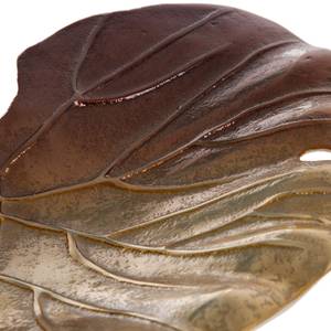 Coupe décorative Leaf Aluminium - Marron - Largeur : 29 cm